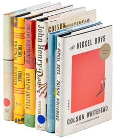 First editions from Colson Whitehead, 4 signed