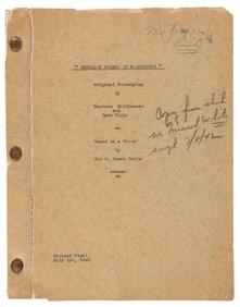 Sherlock Holmes in Washington, final screenplay