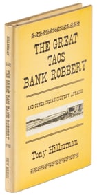 Tony Hillerman Great Taos Bank Robbery signed