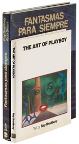 Two books signed inscribed by Bradbury