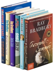 6 books signed & inscribed by Ray Bradbury