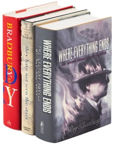 Three volumes signed from Bradbury to Stebel
