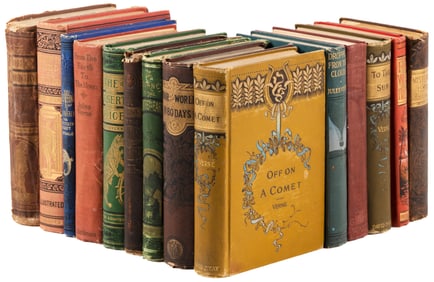 14 Jules Verne novels in publisher's cloth
