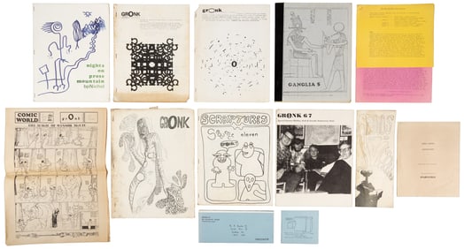 Rare concrete poetry - GrOnk/Ganglia Press 1960s