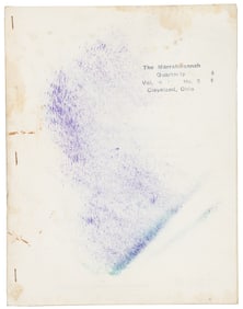 Last issue of Marrahwannah Quarterly