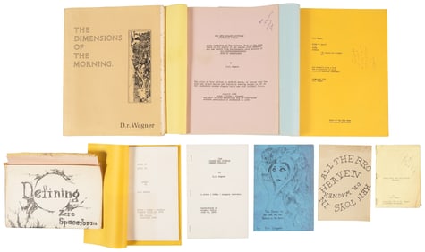 9 poetry pamphlets by D.r. Wagner, 4 inscribed