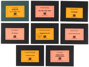 8 signed fold-out broadsides by Sore Dove Press
