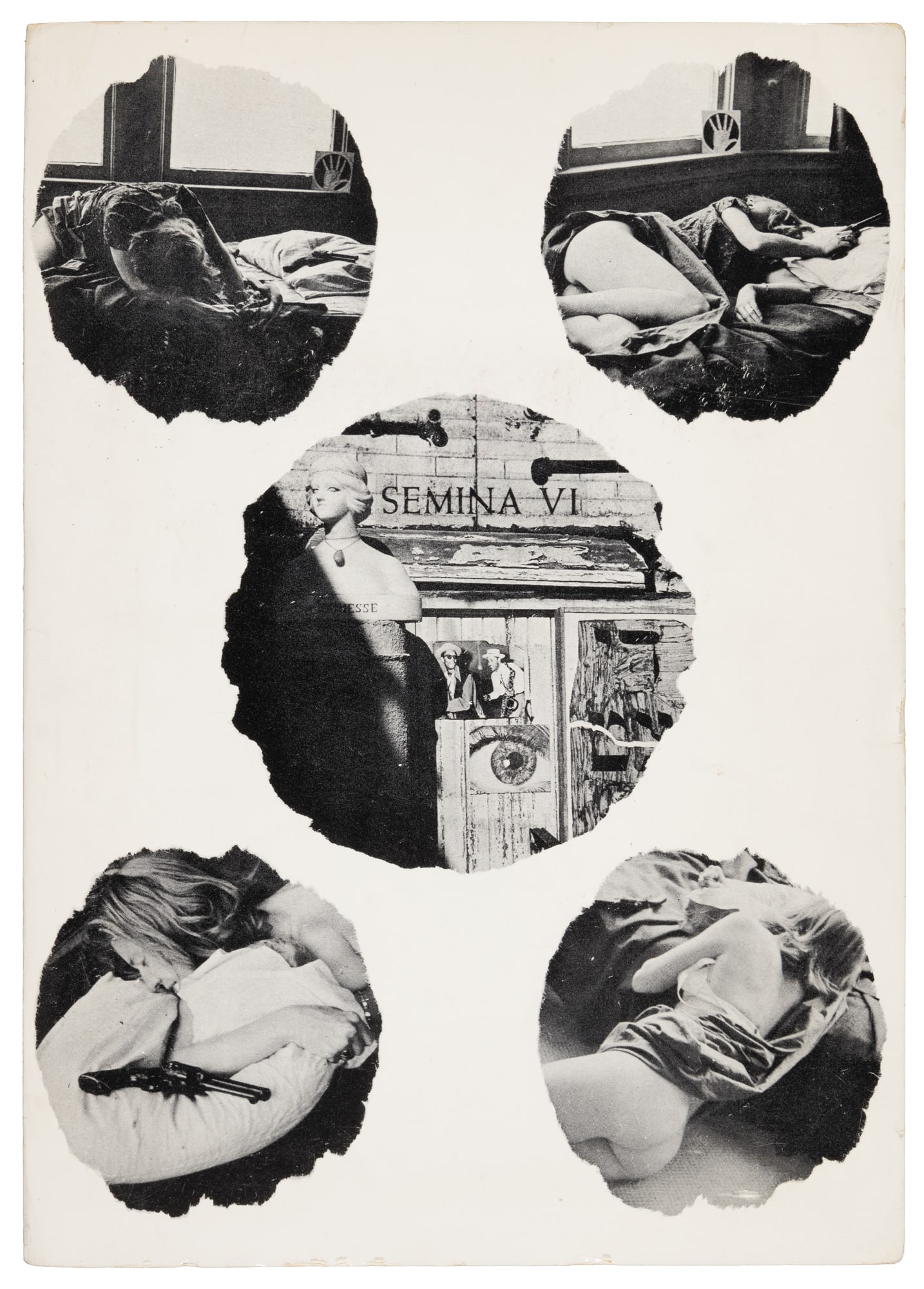 Berman/Meltzer Semina VI 1960: Heading: Author: Berman, Wallace, editor Title: Semina VI - The Clown by David Meltzer Place Published: Larkspur, CA Publisher:Wallace Berman Date Published: 1960 Description: 13 c