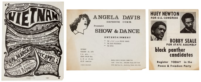 Black Panther political ephemera 1960s-70