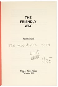 Signed by Brainard, inscribed to Mikolowskis