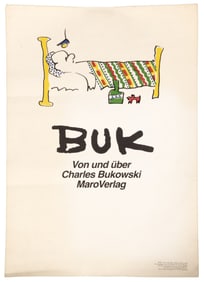 Scarce Bukowski German promo poster