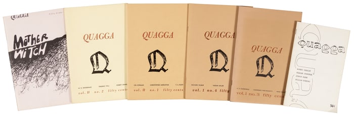 Quagga journal  run w/2 Bukowski poems
