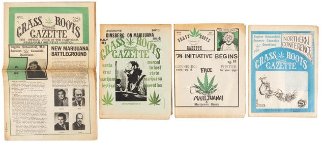 4 issues of Grass Roots Gazette 1973
