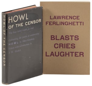 2 titles signed  by Lawrence Ferlinghetti