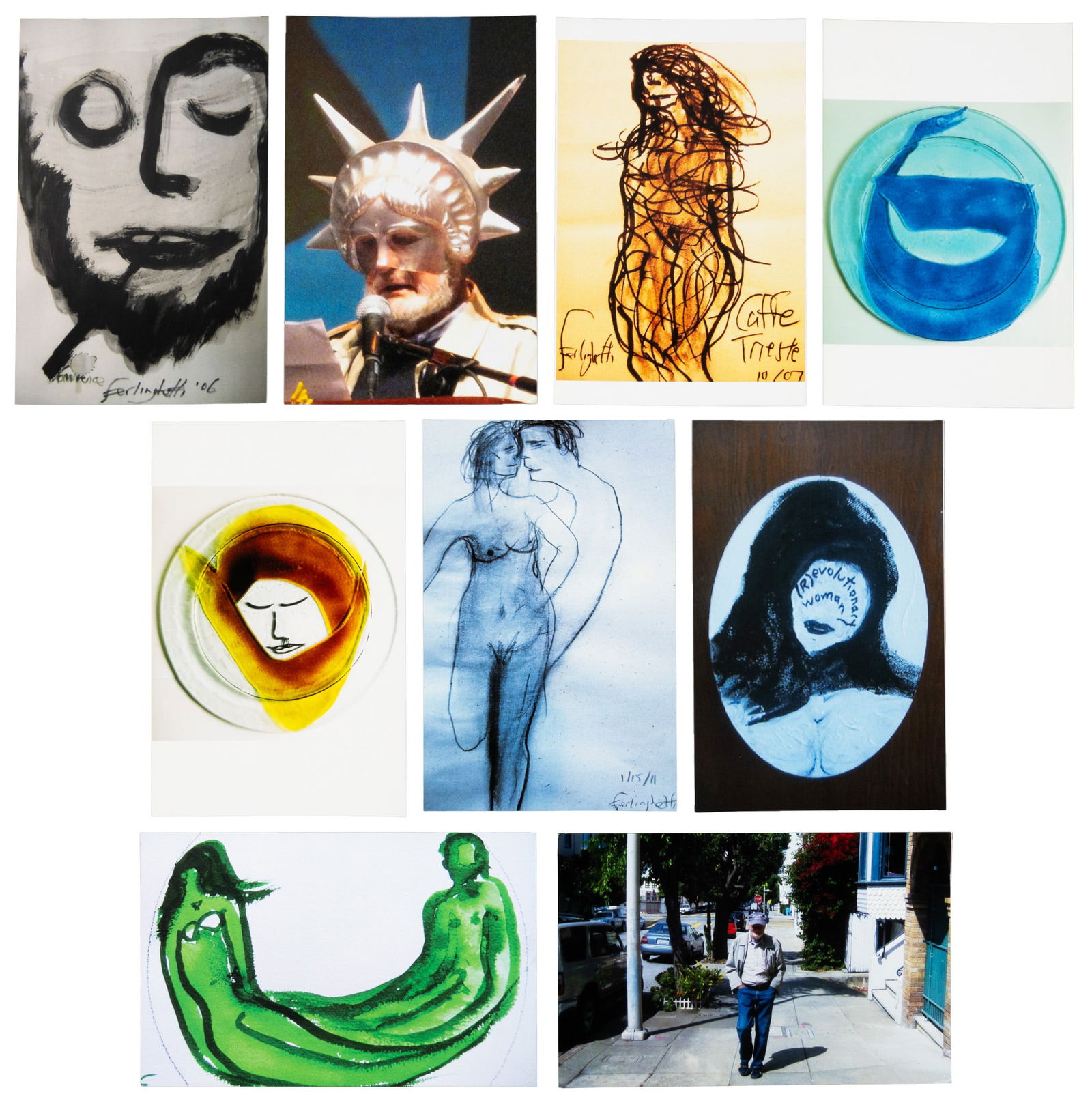 Ferlinghetti Art & Poetry signed 1/12 (1 of 3)