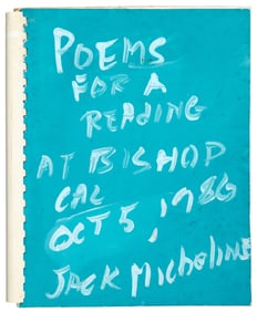 Jack Micheline - handmade book 1 of 4 copies