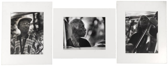 Three jazz photographs signed by Cheryl Miller