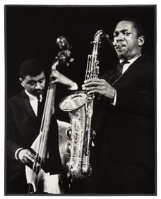 John Coltrane and Paul Chambers by Jerry Stoll