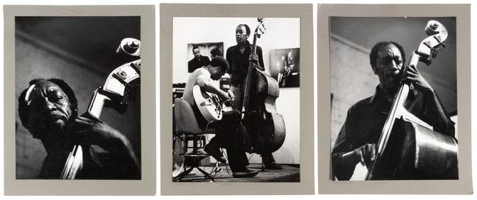 3 photographs of Art Washington by Jerry Stoll