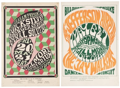 Two early Wes Wilson Fillmore posters