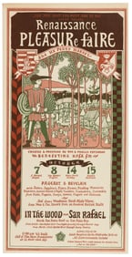 1st Annual NorCal Renaissance Faire poster 1967