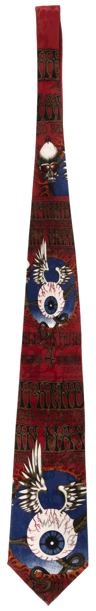 Fillmore poster necktie signed by Wavy Gravy & others (1 of 3)