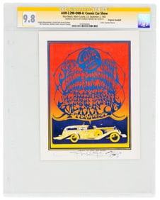 Cosmic Car Show flyer signed by Stanley Mouse