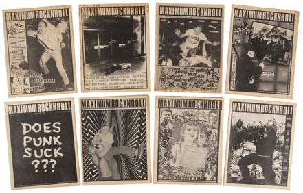 17 issues of Maximum Rocknroll, including No. 1