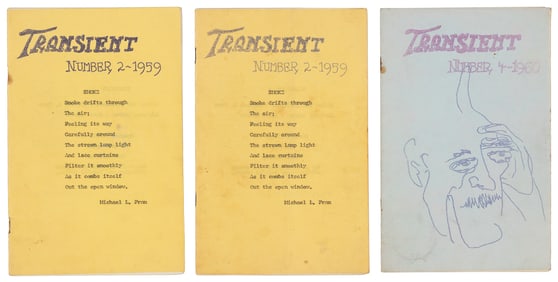 3 issues of Transient 1959-60