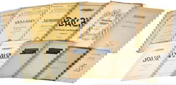 musical scores from the library of Philip Whalen