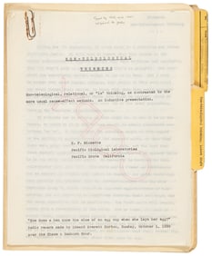 Three versions of Non-Teleological Thinking essay