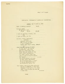 Lab assets and liabilities, 1946
