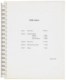 Ed Jr. compiles Ed Sr.'s letters