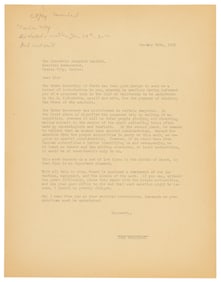 Unsent letter from Steinbeck to US Ambassador in Mexico
