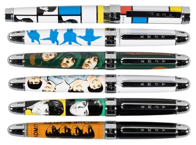 ACME: The Beatles * Set of Six Limited Edition Rollerball Pens