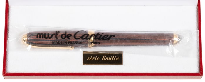 CARTIER: Dandy Wood-Grained Ltd Fountain Pen * Sealed