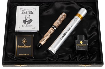 CONWAY STEWART Churchill Night & Day FP with Ballpoint Converter