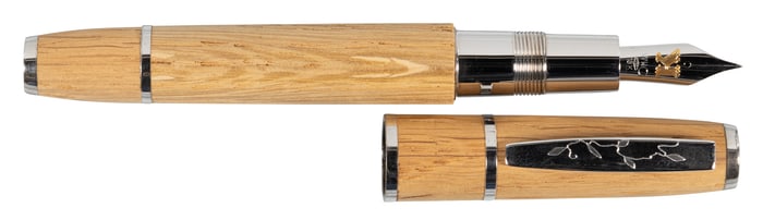 OMAS Oak & Silver KRUG Ltd Fountain Pen