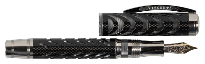 VISCONTI: Carbon Dream Ltd Ed Skeleton Fountain Pen