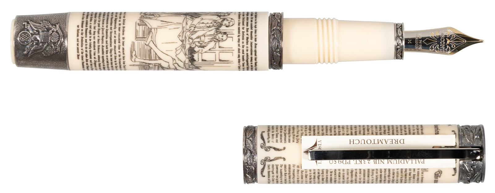 VISCONTI Declaration of Independence Limited Edition Fountain Pen: Heading: Author: Visconti Title: VISCONTI: Declaration of Independence Limited Edition Fountain Pen Place Published: Italy Publisher: Date Published: c.2011 Description: Ivory-colo