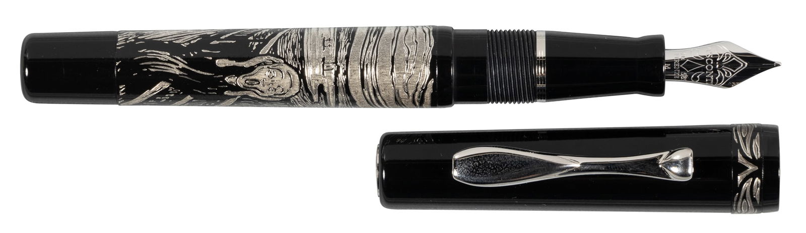 VISCONTI: Edvard Munch The Scream" Limited Edition Fountain Pen": Heading: Author: Visconti Title: VISCONTI: Edvard Munch The Scream" Limited Edition Fountain Pen" Place Published: Italy Publisher: Date Published: c.2012 Description: Black resin