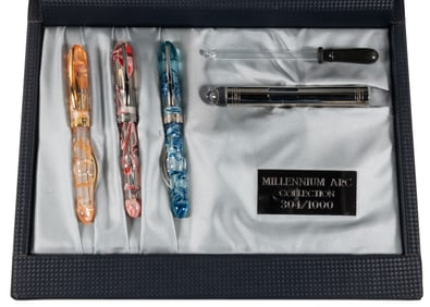 VISCONTI: Millennium Arc Ltd Ed Fountain Pen Set of 3