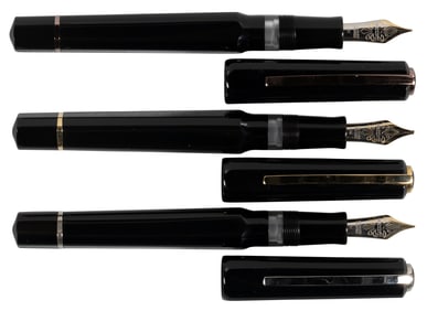 VISCONTI: Urushi 25th Ann. Golden, Silver and Bronze * 3 Ltd Ed Pens