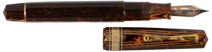 OMAS: Paragon Arco Brown Celluloid 1998 Fountain Pen