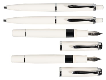 PELIKAN Classic M205 K205 White Fountain Pen Ballpoint Set of 4