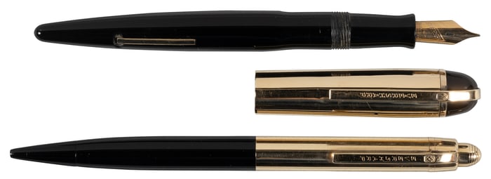 EVERSHARP: Skyline 64" Solid 14K Gold Pen/Pencil Set