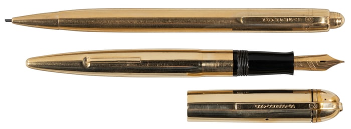 WAHL-EVERSHARP: Skyline 14K Gold FP & Pencil Set