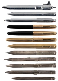 FEND: Lot of 12 Fountain Pens, Ballpoints, Pencils