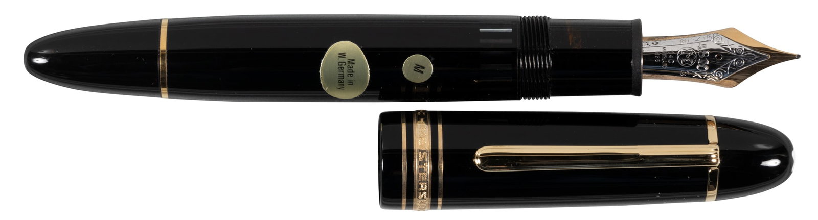 MONTBLANC: Meisterstuck 149 BLACK Fountain Pen, c.1980 (1 of 2)