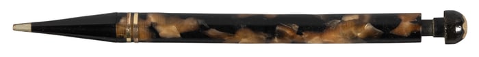 MONTBLANC: No. 52 Propelling Pencil, Black and Brown Celluloid